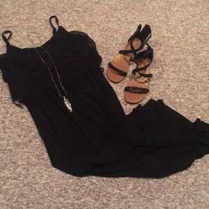 Black maxi dress